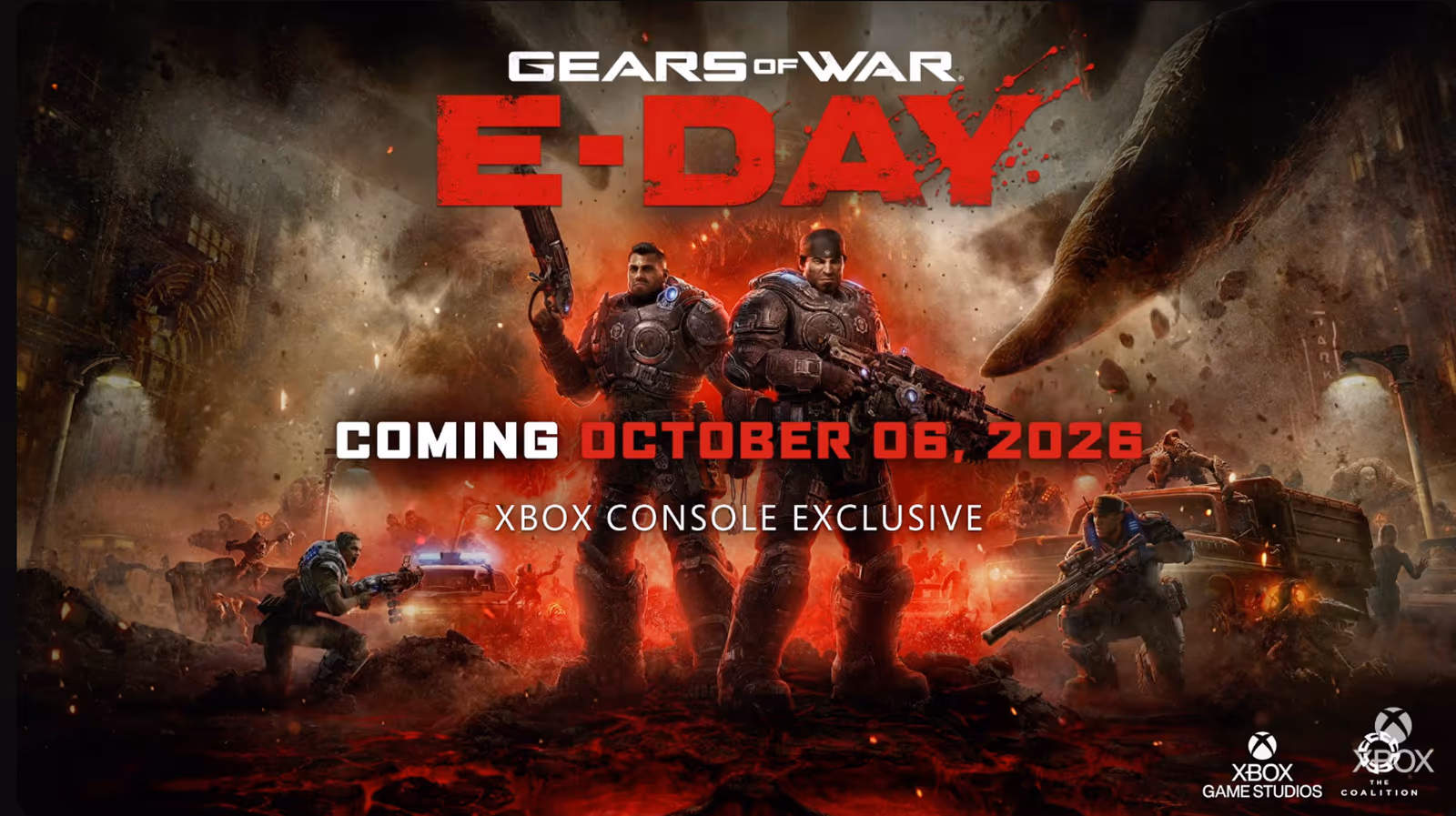 Gears of War: E-Day Previews Reveal October 2026 Release